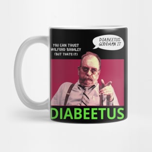 Diabeetus  Wilford Brimley Retro Look Fan Art Design Mug